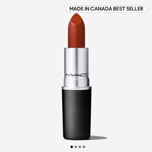 Mac Creamy Matte lipstick in Marrakesh - burnt warm orange, copper, red